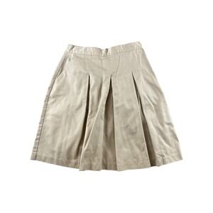 Classroom Khaki Pleated School Uniform Skirt Tan Size 16 Style 55372 KAK